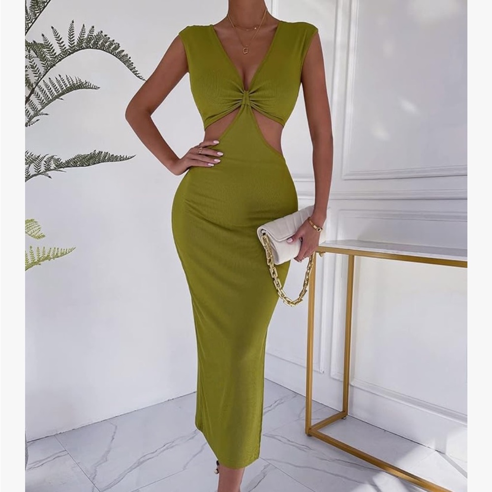 Green Knotted Dress